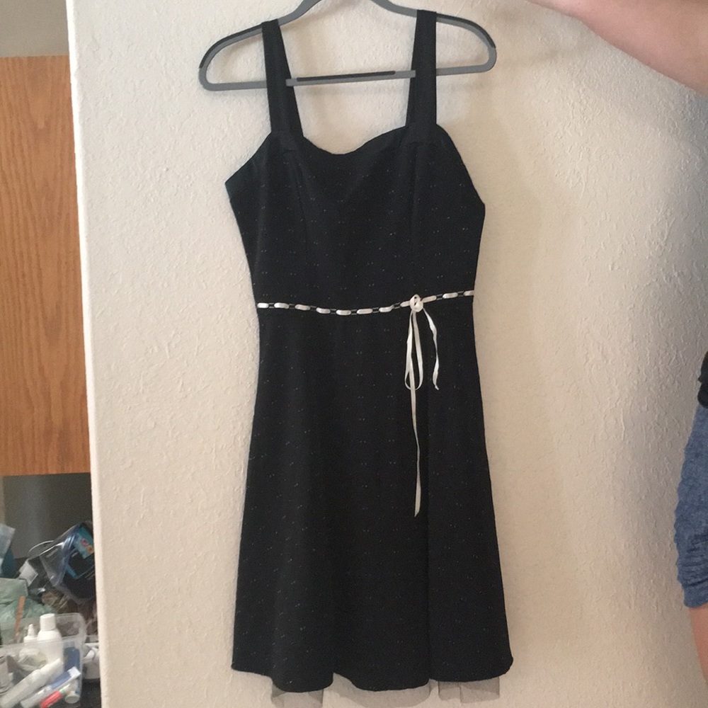 Black lace dress